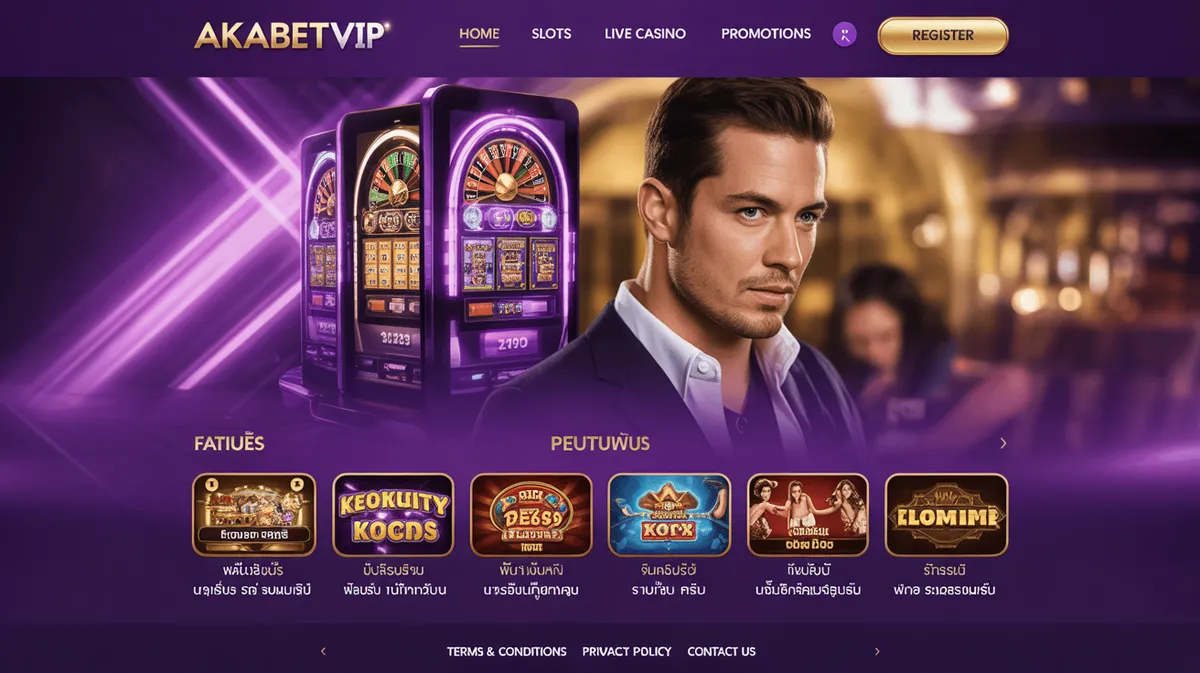 AKABETVIP หน้าแรกเว็บไซต์คาสิโนออนไลน์เว็บตรงฝากถอนออโต้ไม่ผ่านเอเย่นต์